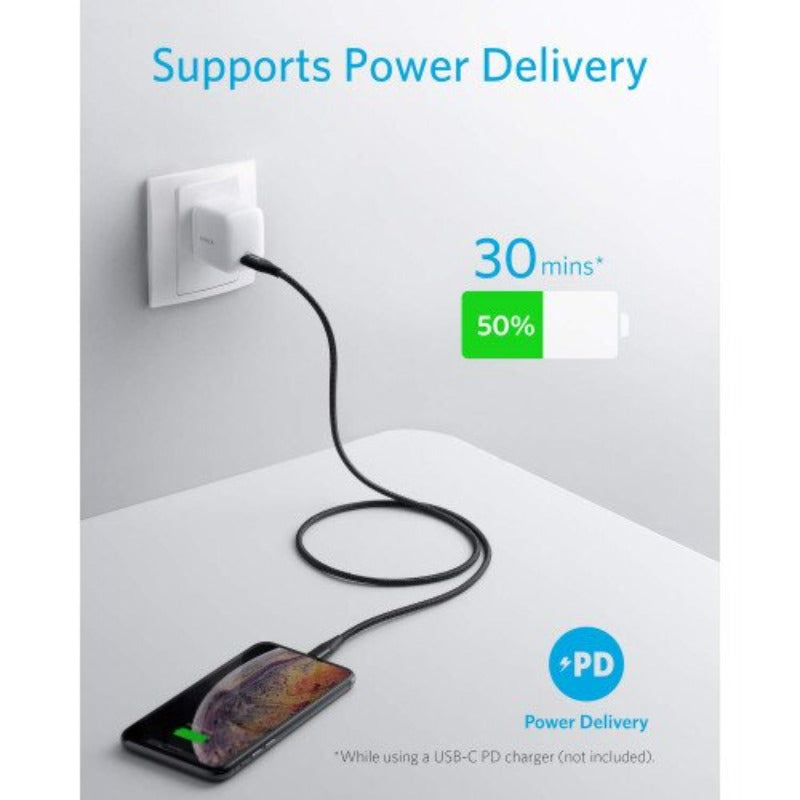 Anker PowerLine USB-C to USB 3.0 3ft - Black